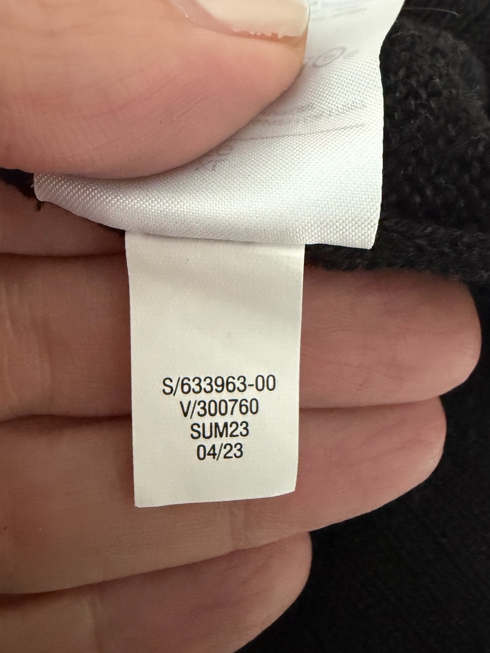 Banana Republic Factory Black Ramie Blend V Neck Sweater Tank Top XL - Picture 6 of 6